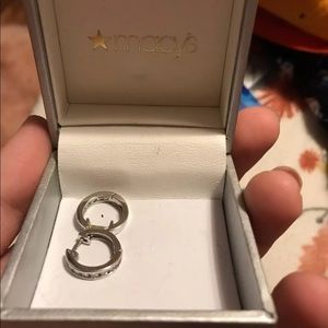 Sterling silver hoop earrings